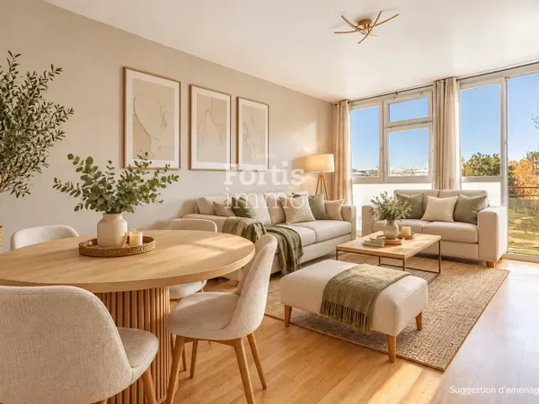 LE BOURGET 93350 - 4 PIÈCES - 69m² - VUE DÉGAGÉE SUR ESPACE VERT