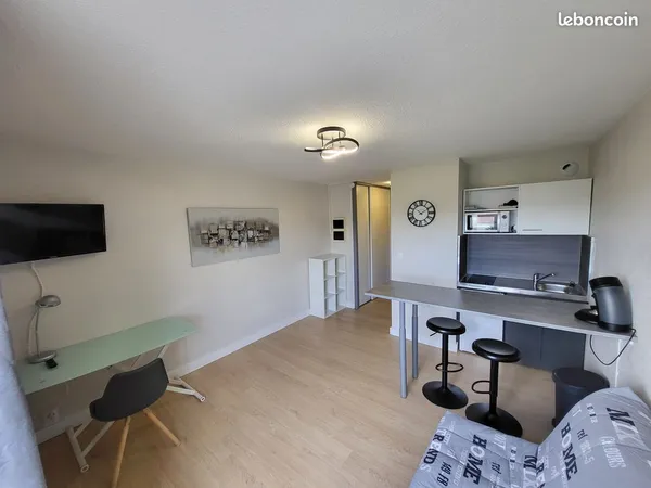 Studio meublé 21m²