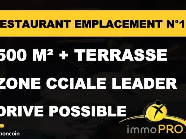 Fonds de commerce restaurant 530 m²