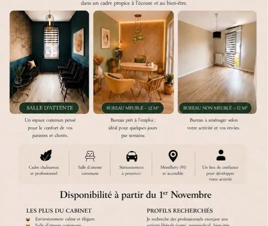 Cabinet pluridisciplinaire Montlhéry(91)