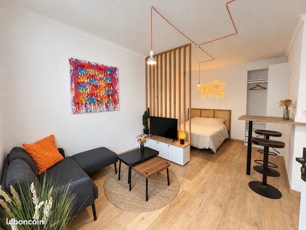 Studio meublé 25 m² - Cholet - entrée sécurisée