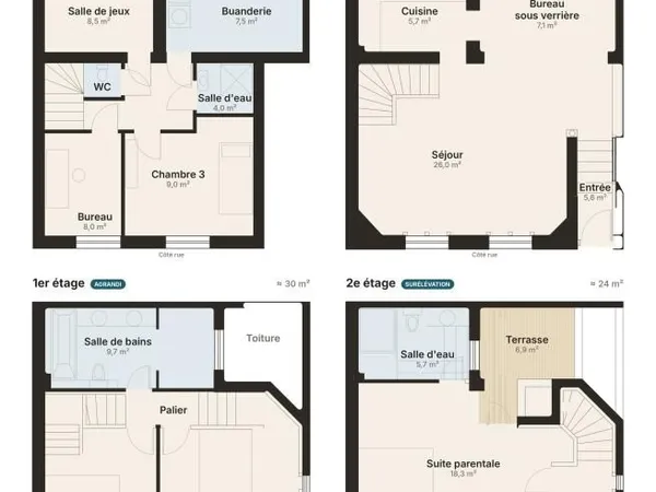 Maison 4 pièces 100 m²