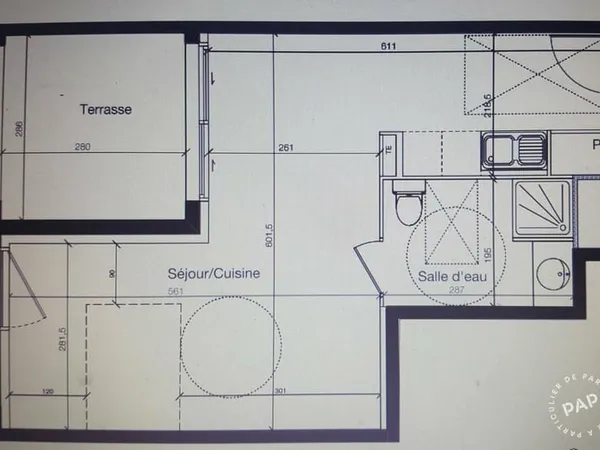 Appartement 1 pièce 37 m²