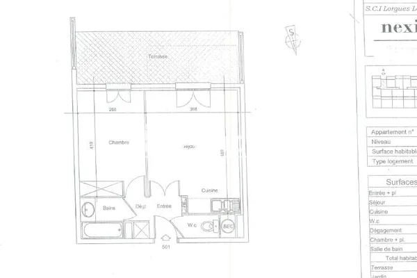Appartement 2 pièces 36 m²