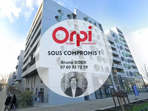 À VENDRE - Appartement T2 de 48,50 m² - Toulouse Cartoucherie avec Loggia et Parking sous sol