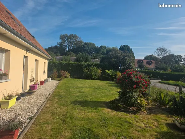 Maison familiale 5 pièces 90m² - 4 chambres, jardin et garage - Ouville-la-Rivière