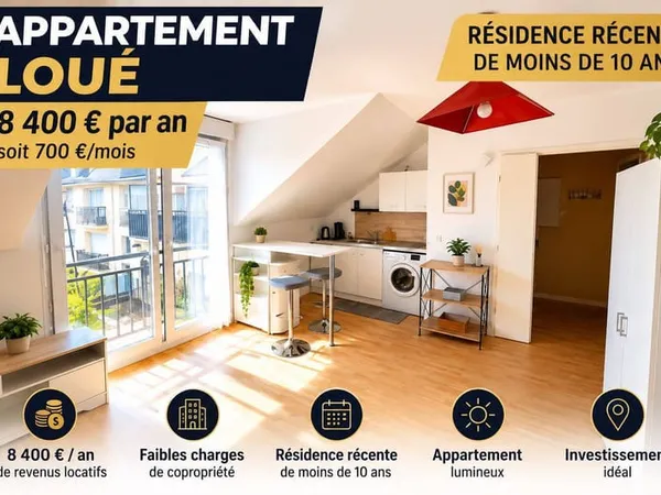 Studio 1 pièce 20 m²