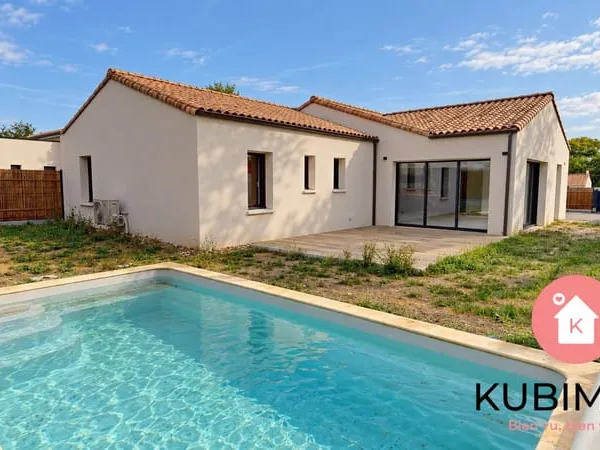 Maison Neuve De 2025 De 119 M², 3 Chambres, Piscine, Garage, Te