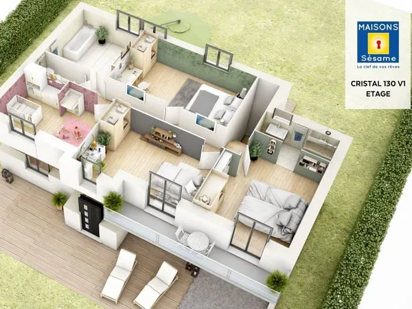 Projet de construction d'une maison 131 m² avec terrain à SAINT-GEORGES-MOTEL (27)