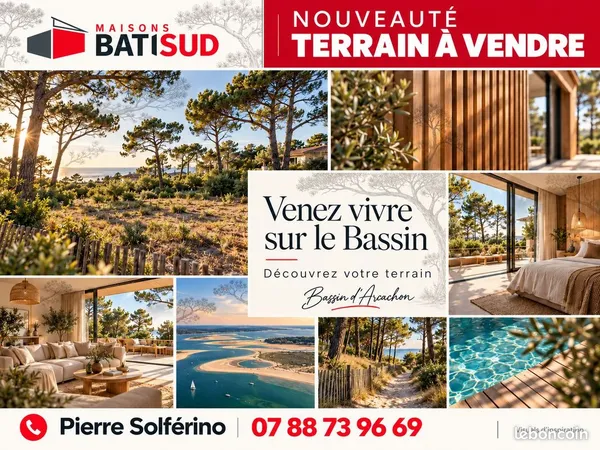 Terrain à bâtir de 608 m² à LE TEICH (33)