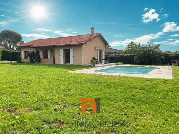 St Germain Nuelles Proche L'arbresle Villa 110 M2, Sejour 37 M2, 4Ch, Garage, Piscine