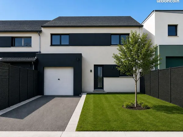 Maison contemporaine 3 chambres et garage