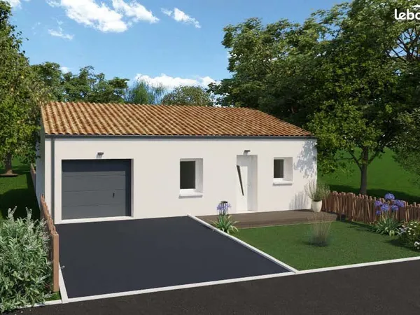 Maison 2 chambres sur un terrain de 478 m² à LA COPECHAGNIERE