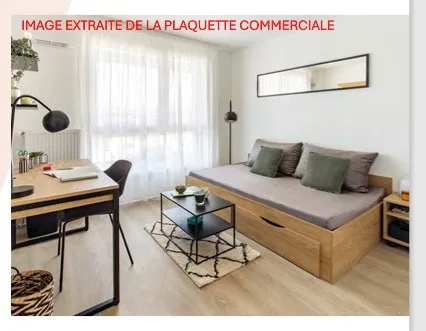 Studio 1 pièce 19 m²