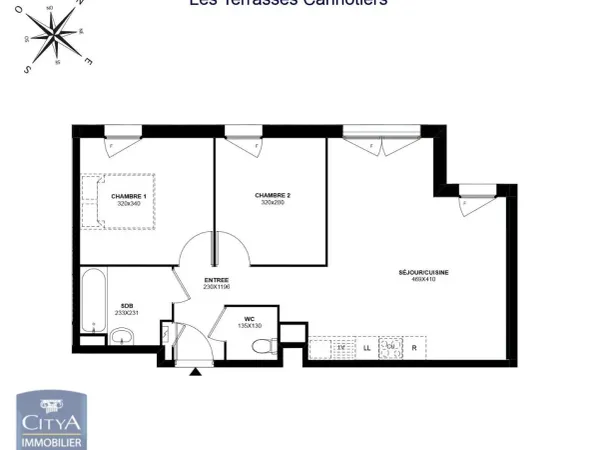Appartement 3 pièces 55 m²