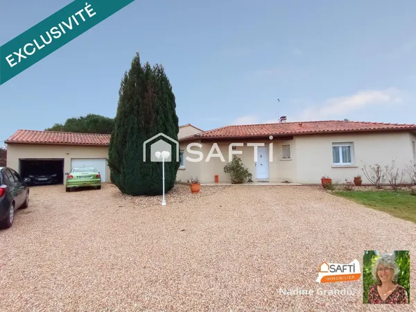 Plain-pied - Chauffage au sol - Double garage