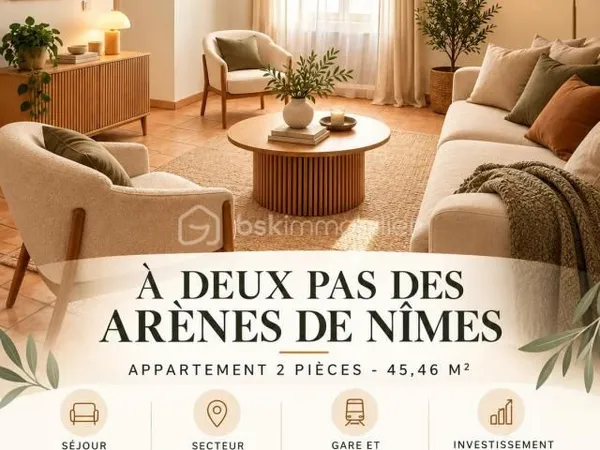 Appartement 2 pièces 46 m²