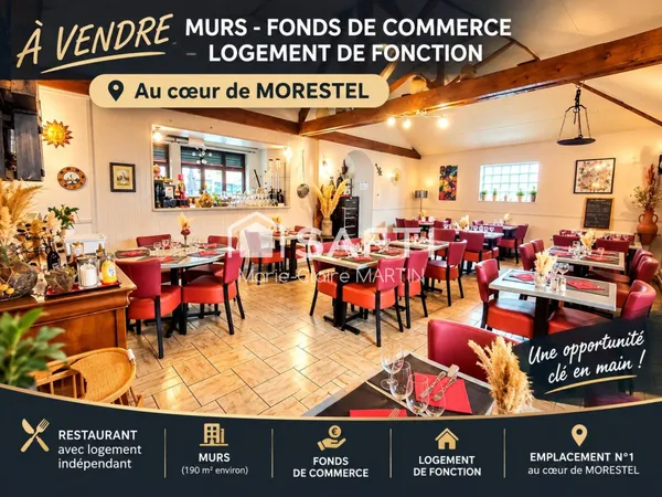MORESTEL Centre - MURS + FONDS + LOGEMENT - BAR/RESTAURANT