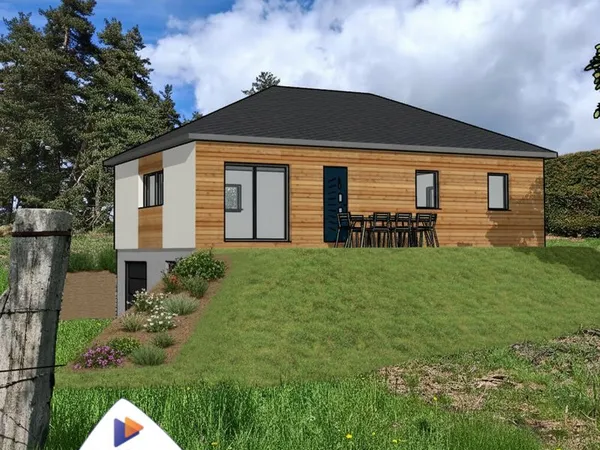 Votre maison ossature bois sur mesure sur terrain d'environ 1000 m²