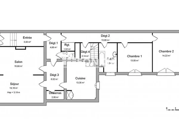Appartement 4 pièces 116 m²