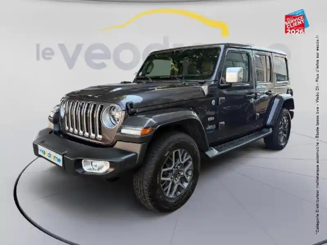 Jeep Wrangler unlimited 2.0 t 380ch 4xe overland command-trac