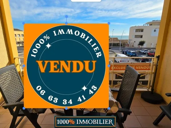 Plages 80 mètres. 34.90m2 + terrasse