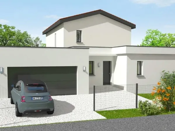 Maison de 136m2 sur 755m2 de terrain à Lissieu proximité Lim