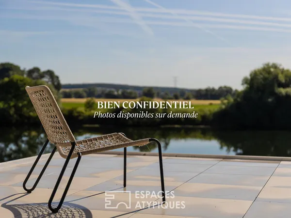 Villa contemporaine passive avec vue panoramique sur la Moselle