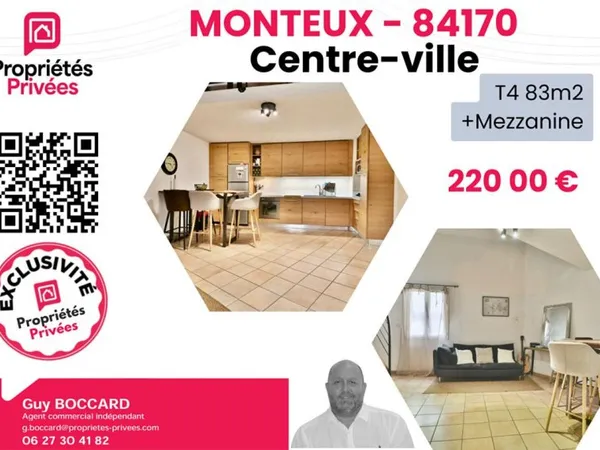 Appartement Monteux 4 pièce(s) 83.89 m2