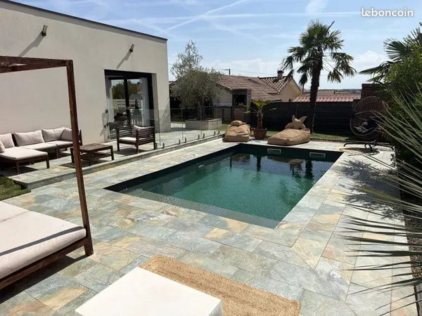 Maison contemporaine - Piscine