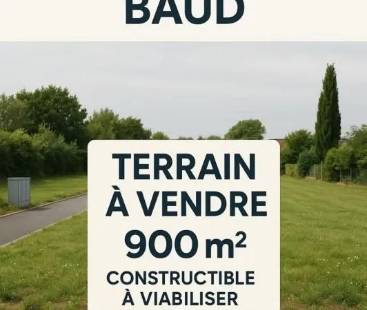 Terrain 900 m² Baud