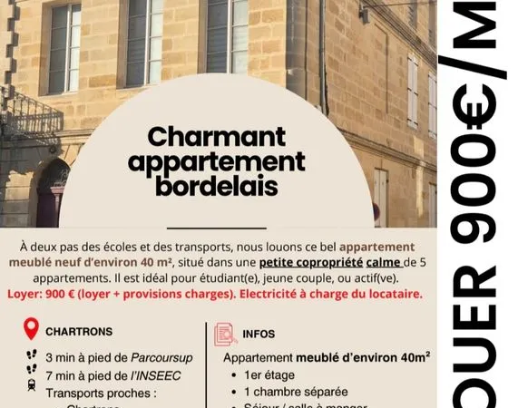 Appart à louer au Chartrons (33)