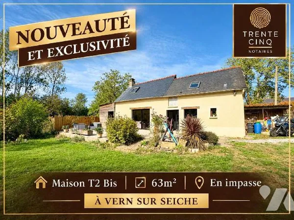 Maison 2 pièces 63 m²