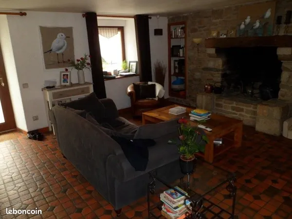 Maison 110m2, 3chb, cour + jardin clos, garage