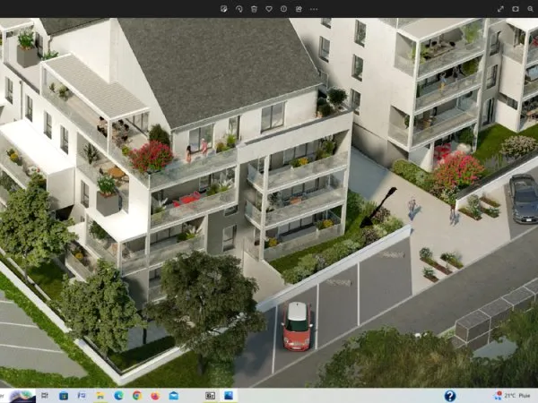 T3* récent , 76 m2 ,terrass.18 m2 ,Centre Chateaugiron