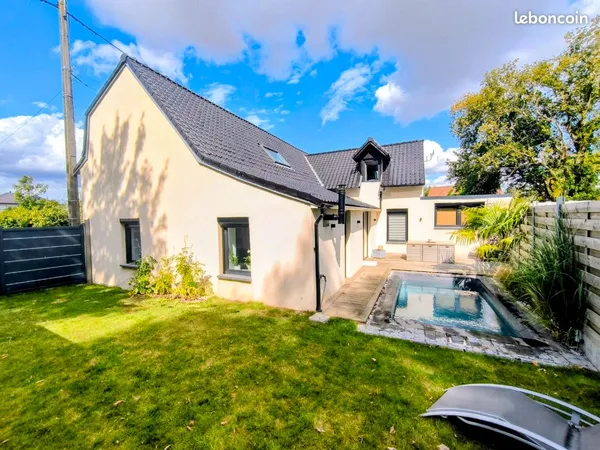 Maison flamande individuelle semi-plein pied entièrement rénovée énové