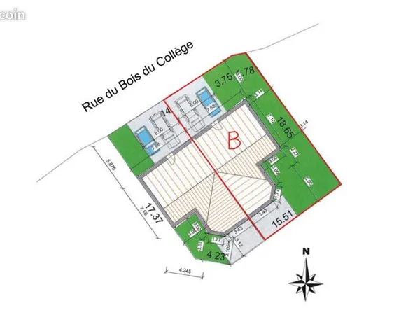Terrain constructible viabilisé avec permis de construire - Clisson - La Dourie