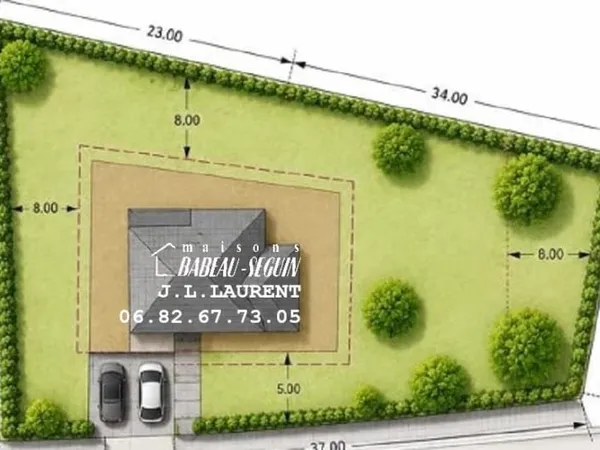 Terrain 980 m²