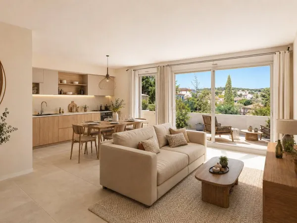 BRIGNOLES CENTRE  T3 de 70M² AVEC BELLE TERRASSE & 2 CHAMBRES