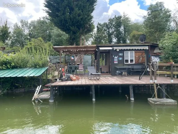 Ponton cabane pêche