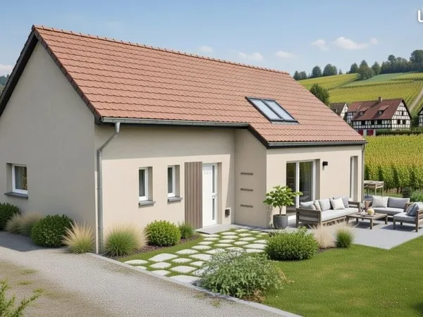 Maison plain pied 2 chambres 80m2 clé en main sur 400m2 de terrain