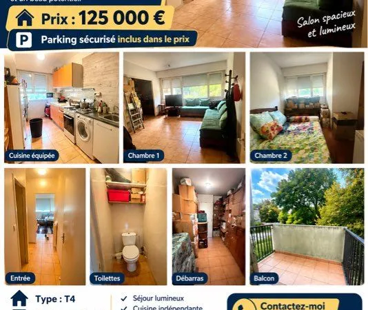 Appartement t4 78mq