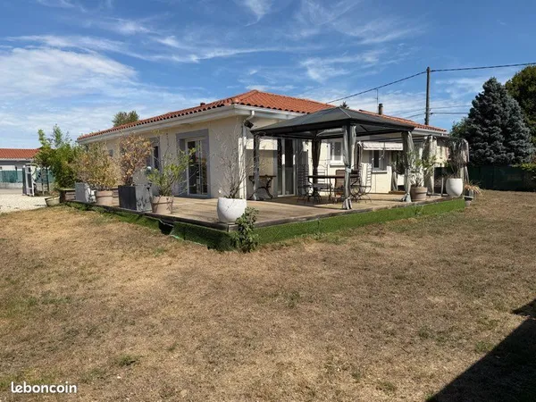 Villa plain pied 105m2, 4 chambres