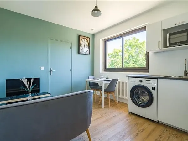 Appartement - 1er étage - 29,70 m2 - 2 pièces - Meublé