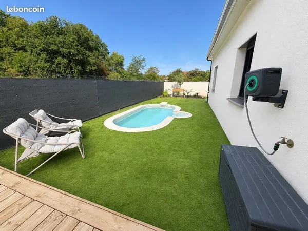 Maison T4 avec piscine et jardin bien située