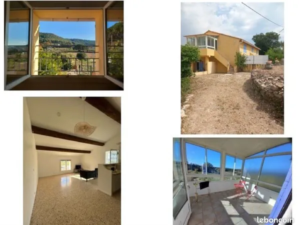 T2 location annuelle + jardin et parking privatif en campagne