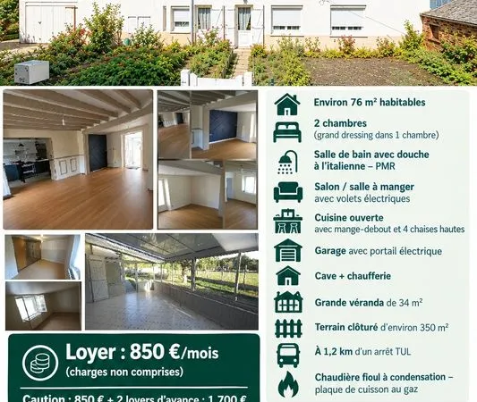 MAISON À LOUER - L'Huisserie (53)