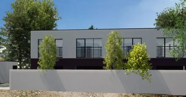 Bernis, plateau brut 70m² en duplex R+1 dans résidence neuve de 8 lots identiques et regroupables