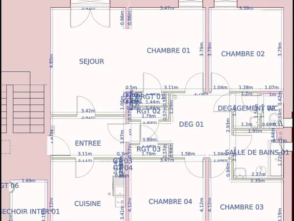 Appartement 5 pièces 101 m²