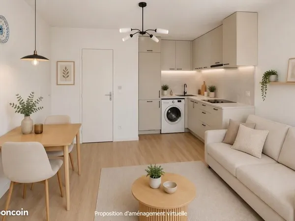 Appartement 1 pièce 19 m²